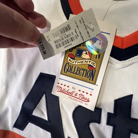 Signed Vtg Houston Astros Jersey 2XL Nolan Ryan 34 Mitchell Ness w/Tag HOLOGRAM - Picture 3 of 13